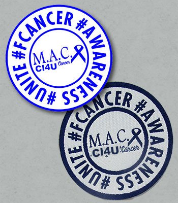 Custom die cut patch